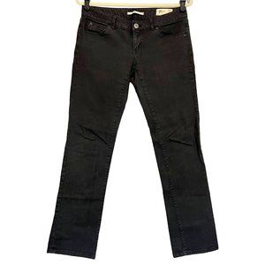 GAP Limited Edition Jeans Womens Dark Grey Straight Leg Stretch Denim Size 27